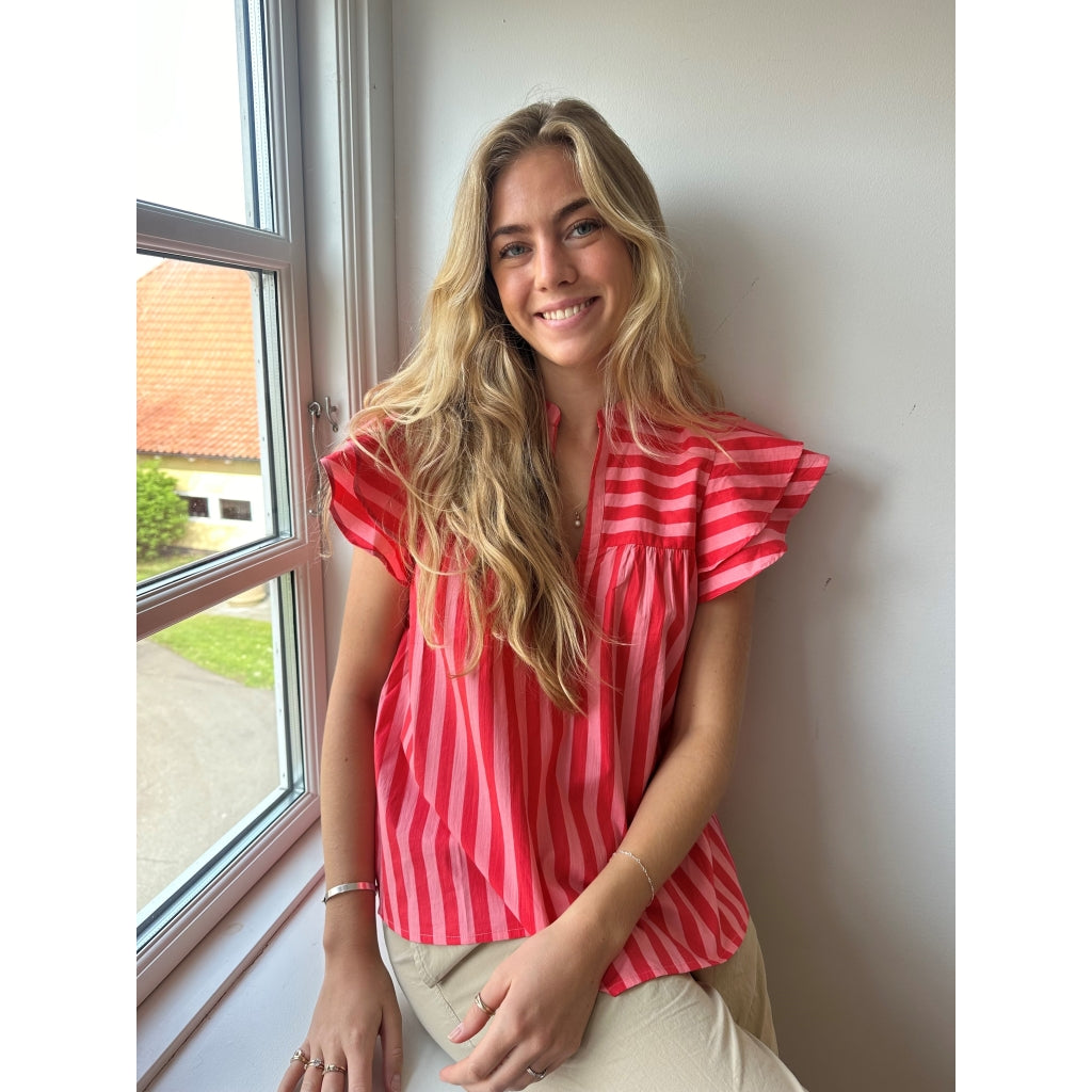 Continue CPH Christel Bluse Stribe Pink