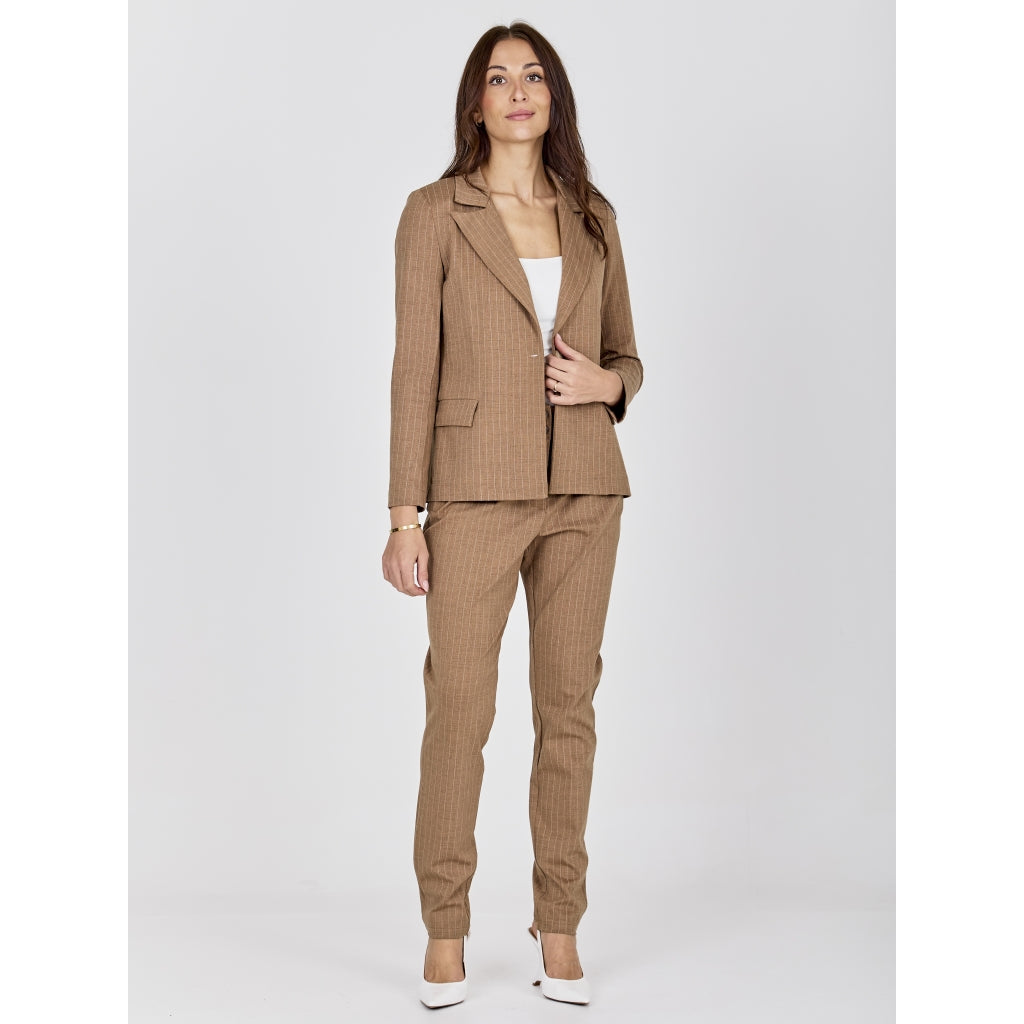 Nü Denmark Commy Blazer Dark Earth Mix Brun