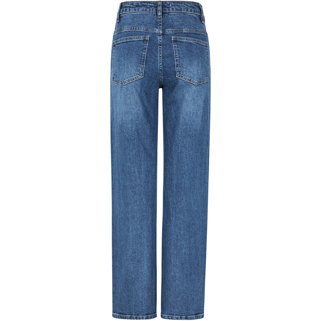 Soft Rebels Willa Jeans Wide Midwaist Imagine Mørk Blå