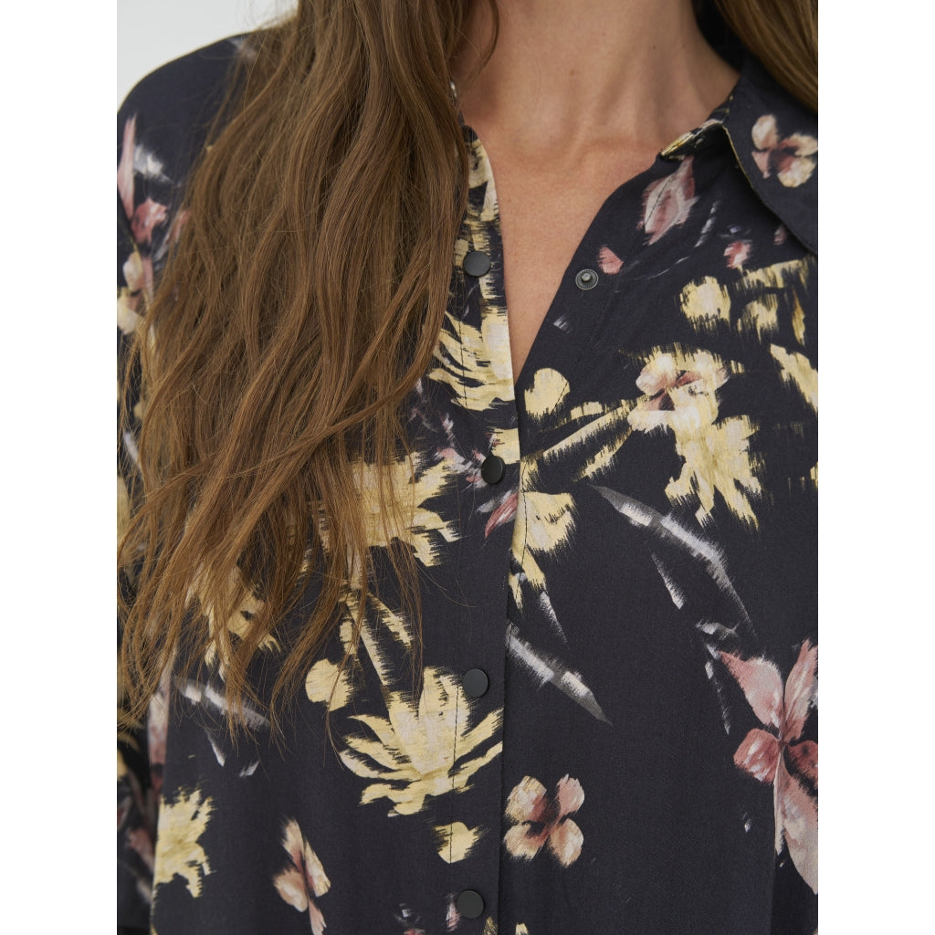 Nü Denmark Cara Kjole Blomster Sort