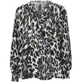 Prepair Macy Bluse Leopard Grå Brun