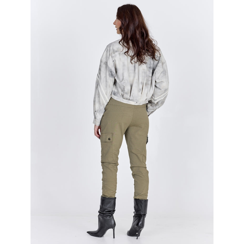 Nü Denmark Carmen Bukser Army Grøn