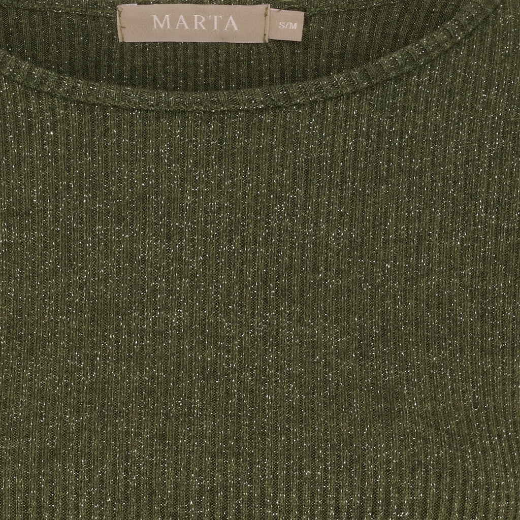Marta Du Chateau Lunara T-shirt Langærmet Oliven Grøn