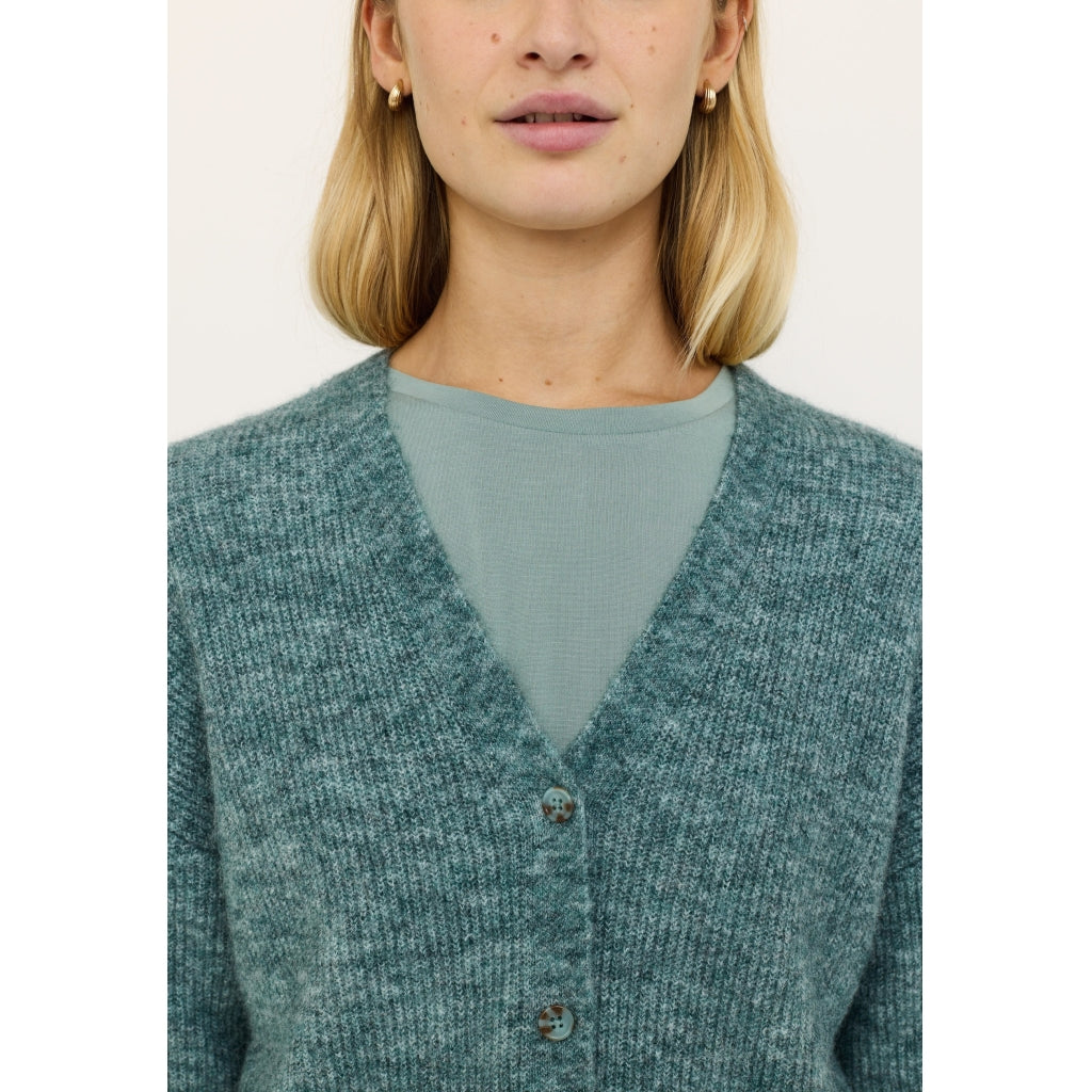 Soft Rebels Alliy Strik Cardigan Abyss Grøn