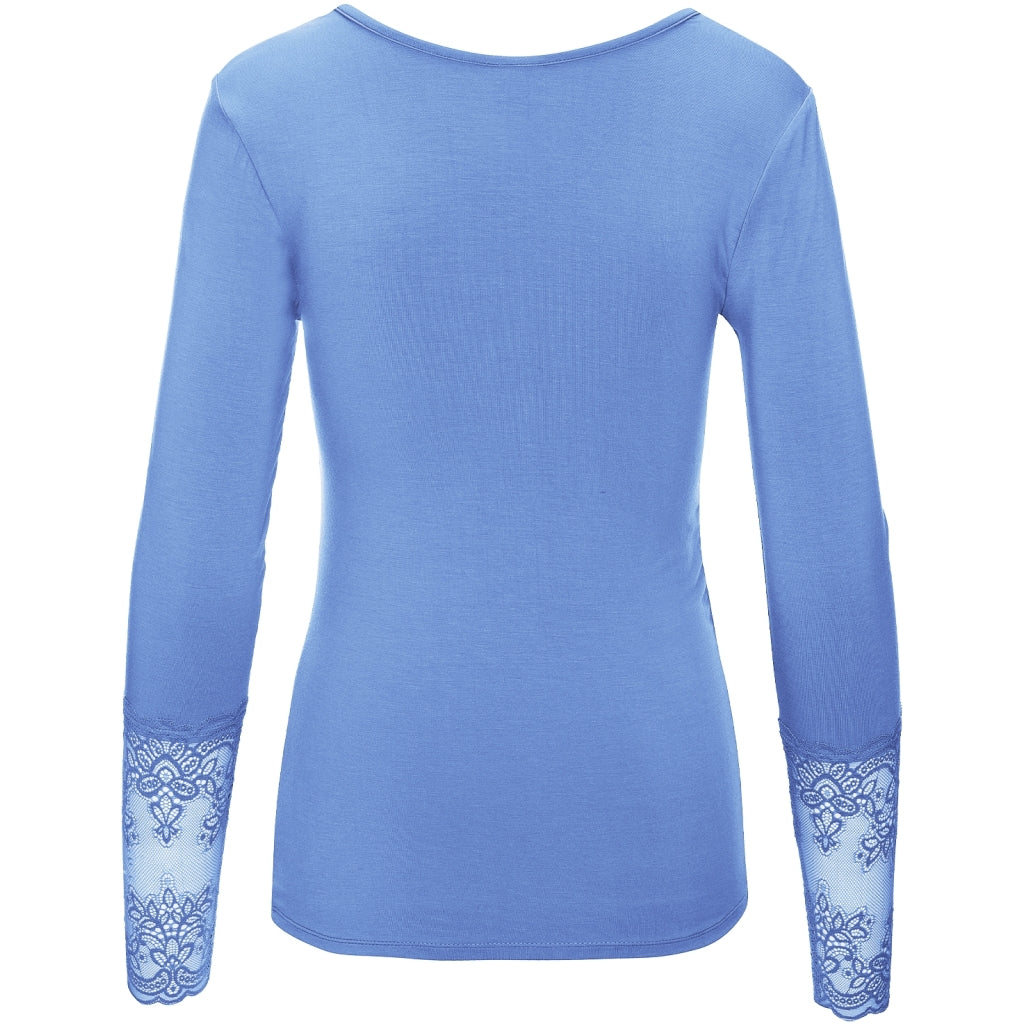 One Two Gitte T-shirt Bamboo Cashmere Blå