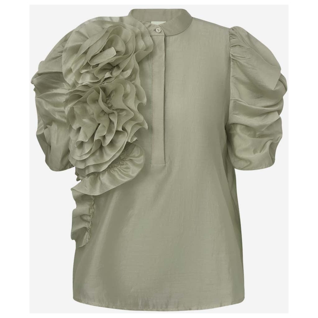 GOSSIA AnnsofiGO Bluse Light Dusty Grøn