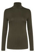 KAFFE Yoko Rollneck Forest Grøn