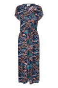KAFFE Jennifer Maxi Kjole Midnight Marine Blå