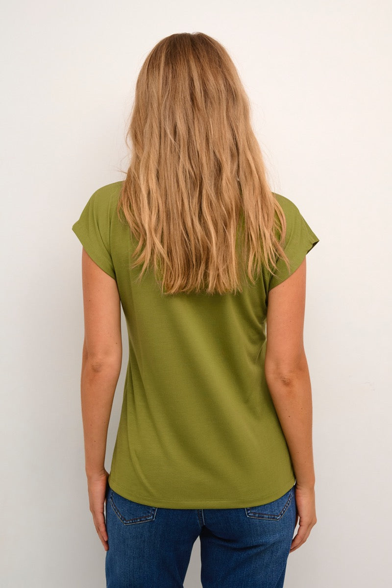 KAFFE Lise T-shirt Calla Grøn