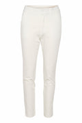KAFFE Lea Bukser Chino 7/8 Hvid