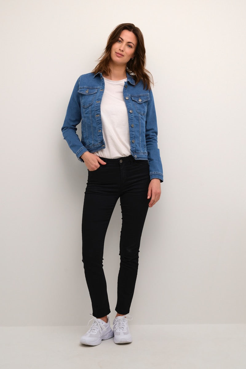 KAFFE Vicky Jeans Jakke Medium Blå