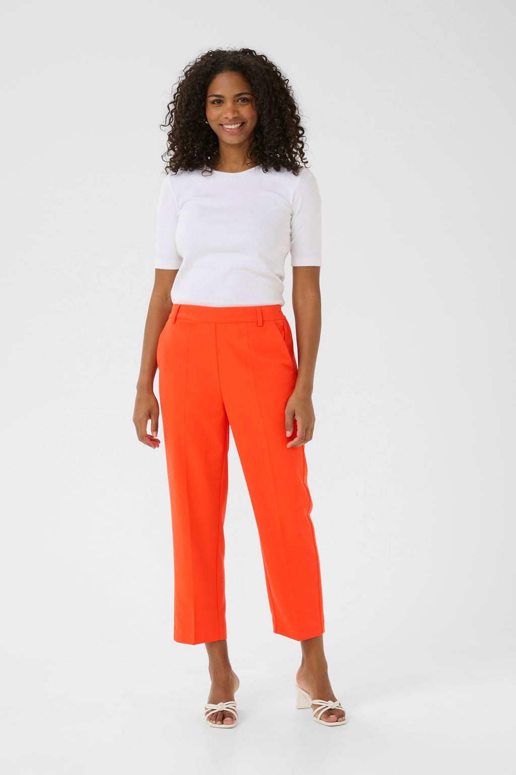 KAFFE Sakura HW Cropped Buks Grenadine Orange