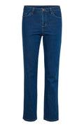 KAFFE Vicky Straight Jeans Medium Blå Denim
