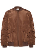 KAFFE Boli Bomber Jakke Soft Silt Brun