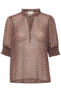 KAFFE Catalina Bluse Soft Silt Paisley Print