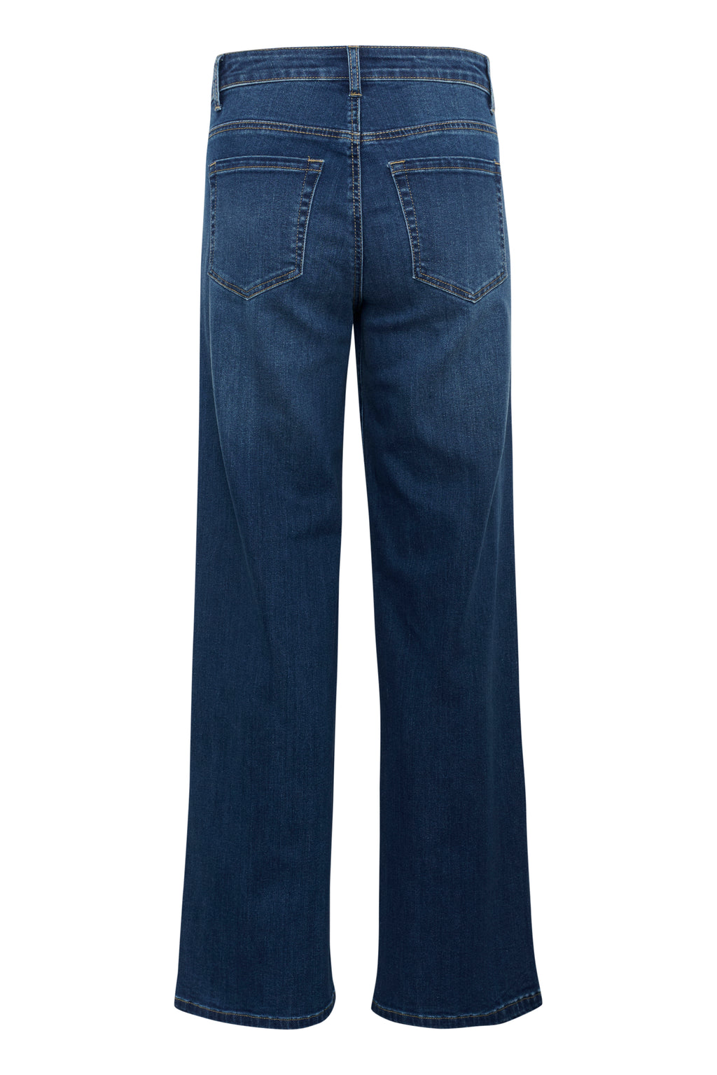 KAFFE Karla Jeans Wide High Waist Medium Blå