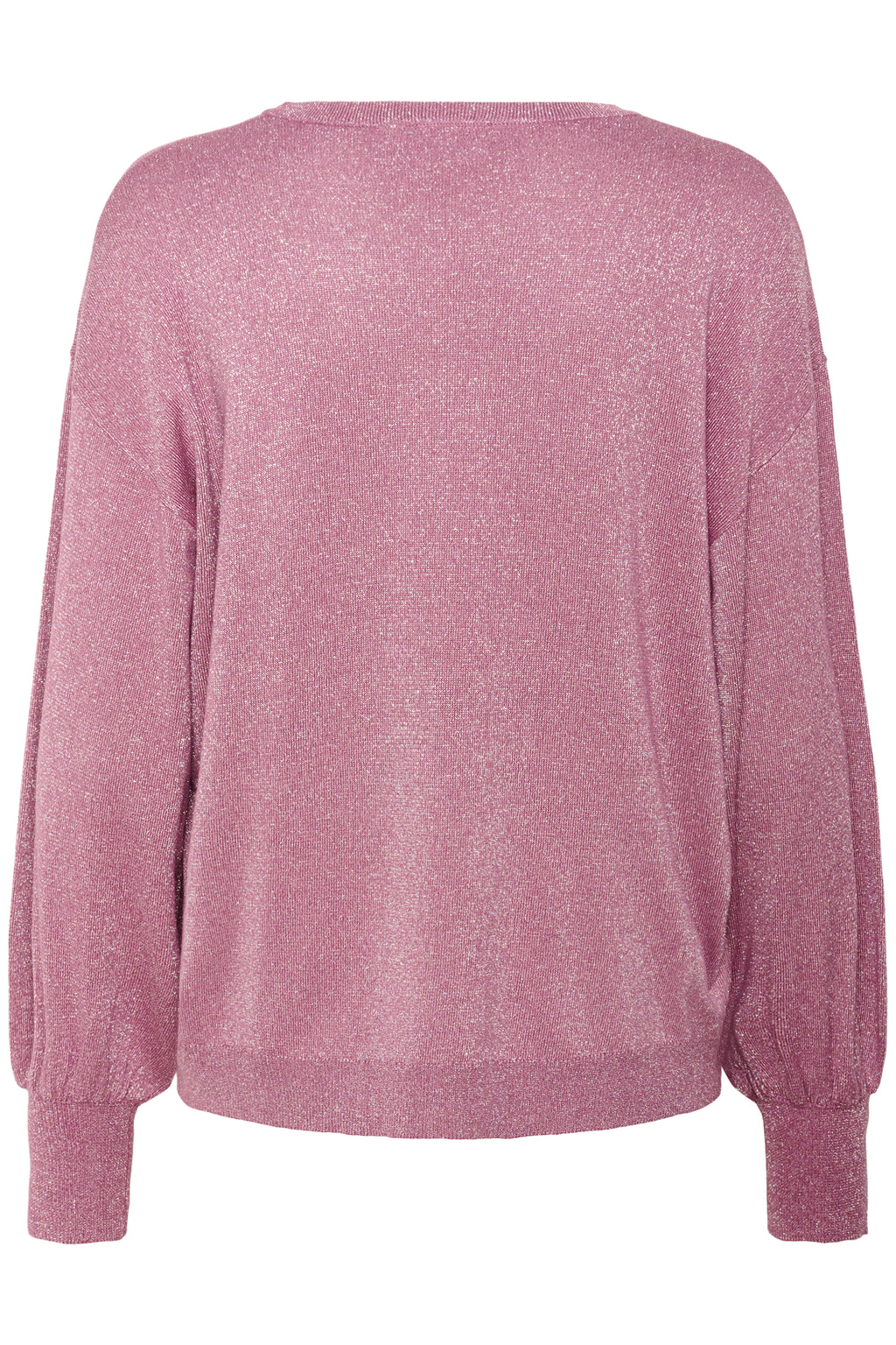 KAFFE Regina Strik O-Neck Tulipwood Lyserød