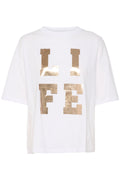 KAFFE Harper T-shirt Optical Hvid