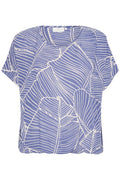 KAFFE Amber Bluse Kortærmet Indigo Blå