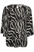 KAFFE Amber Wide Sleeve Bluse Sort