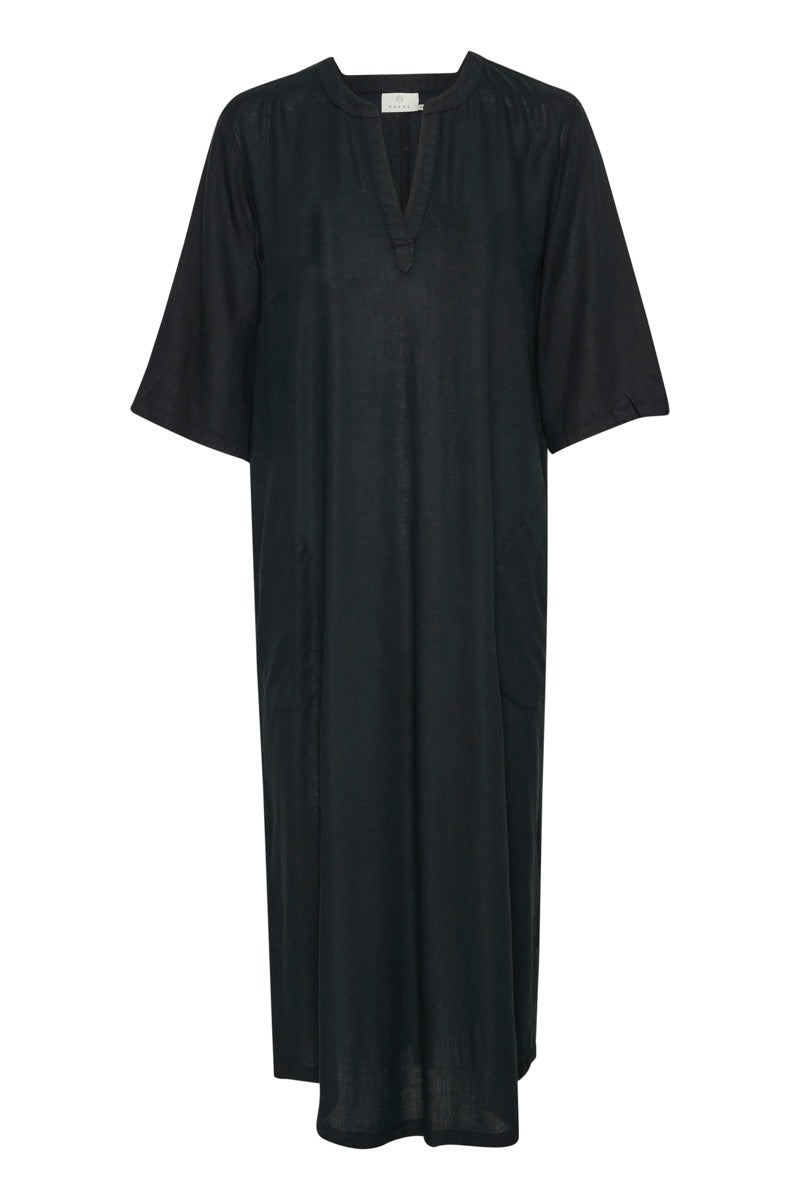 KAFFE Milia Kaftan Kjole Deep Sort