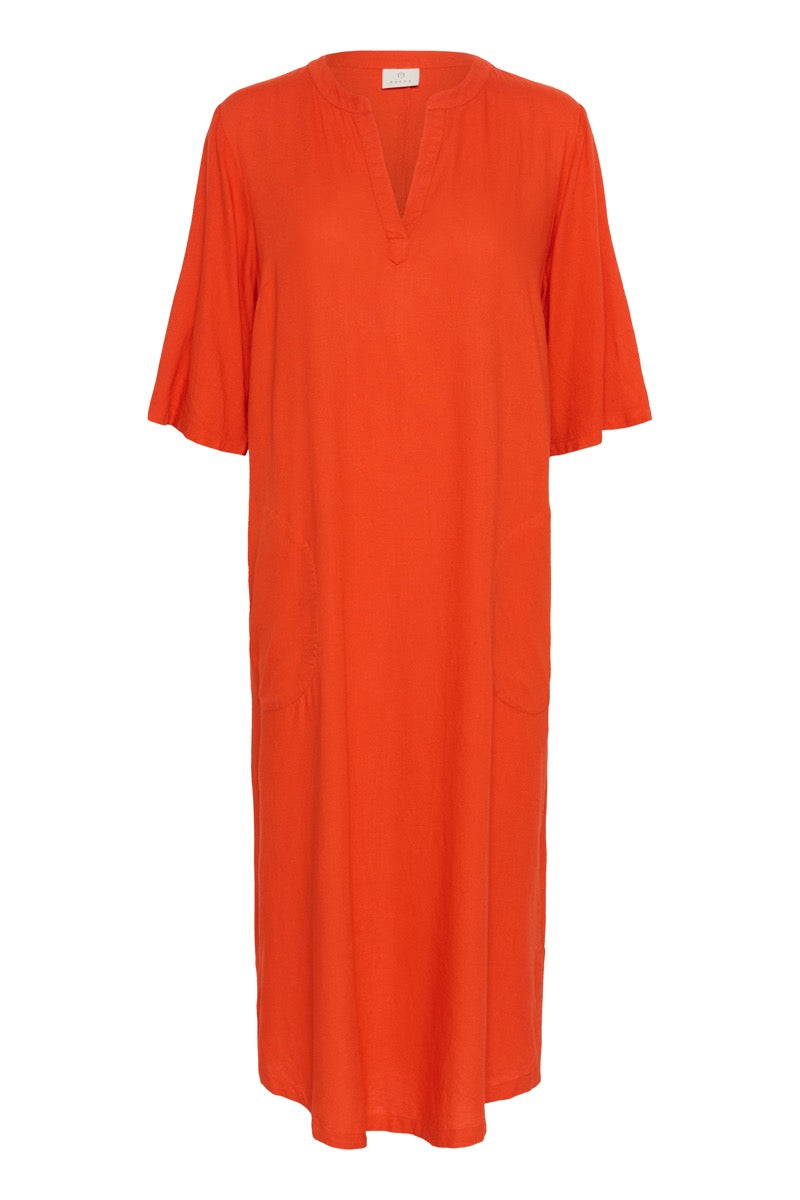 KAFFE Milia Kaftan Kjole Grenadine Orange