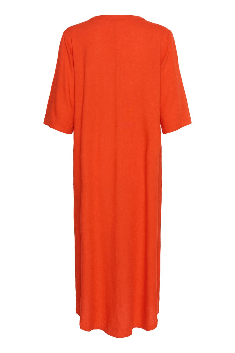 KAFFE Milia Kaftan Kjole Grenadine Orange