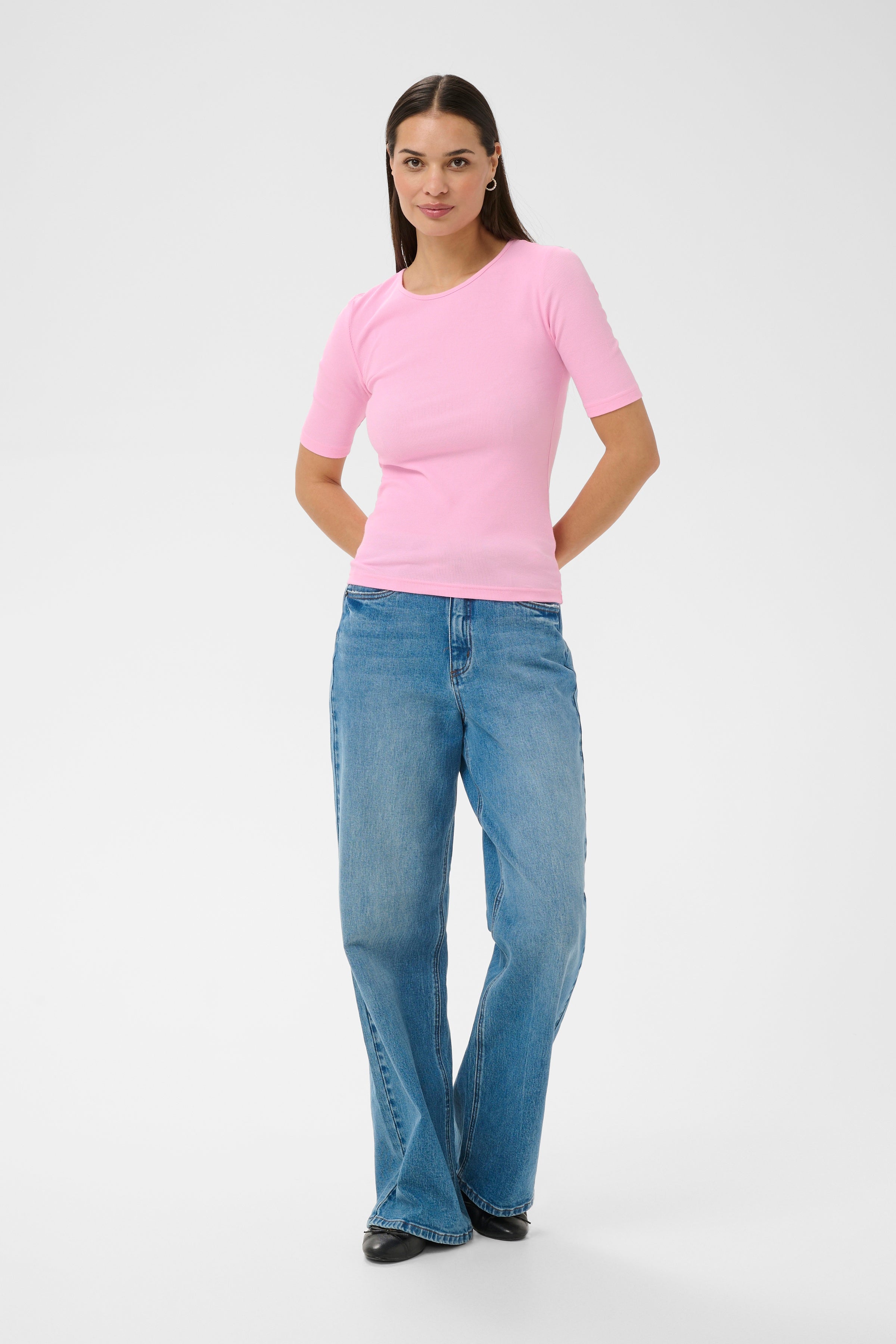 KAFFE Carna T-Shirt Frosting Pink