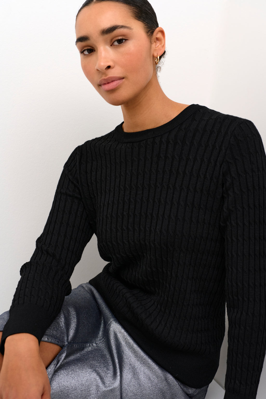 KAFFE Silla Pullover Deep Sort