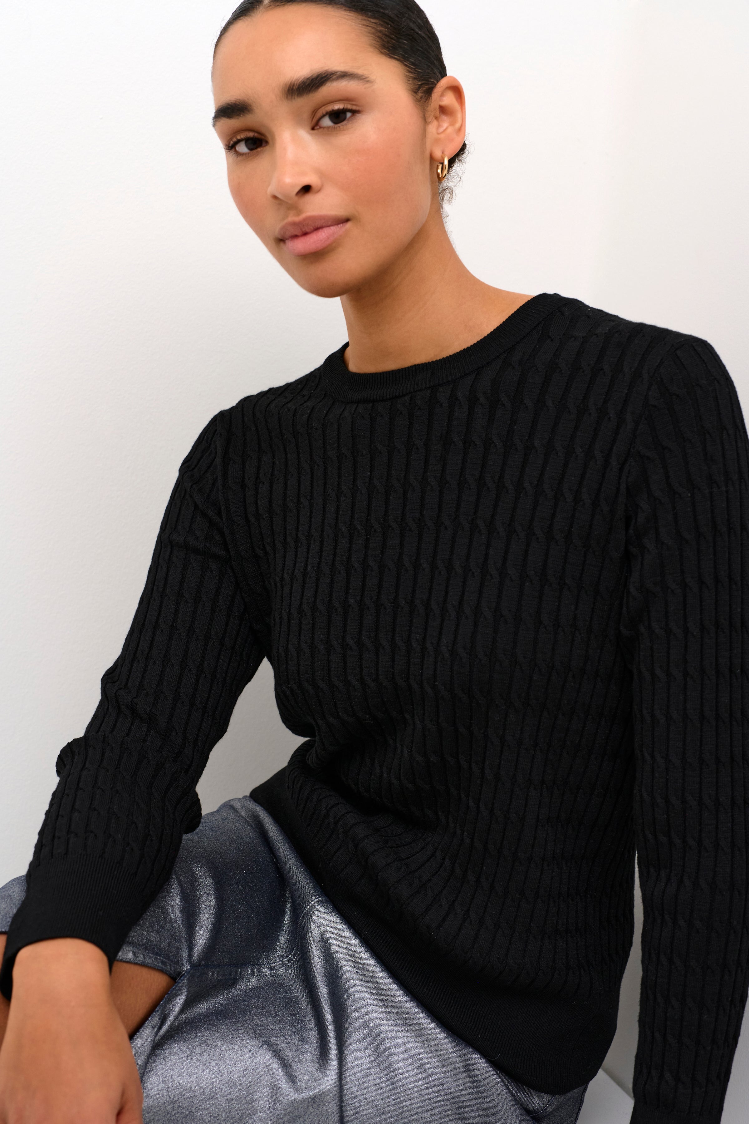 KAFFE Silla Pullover Deep Sort