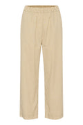 KAFFE Naya Culotte Bukser Stribet Chincilla Hvid