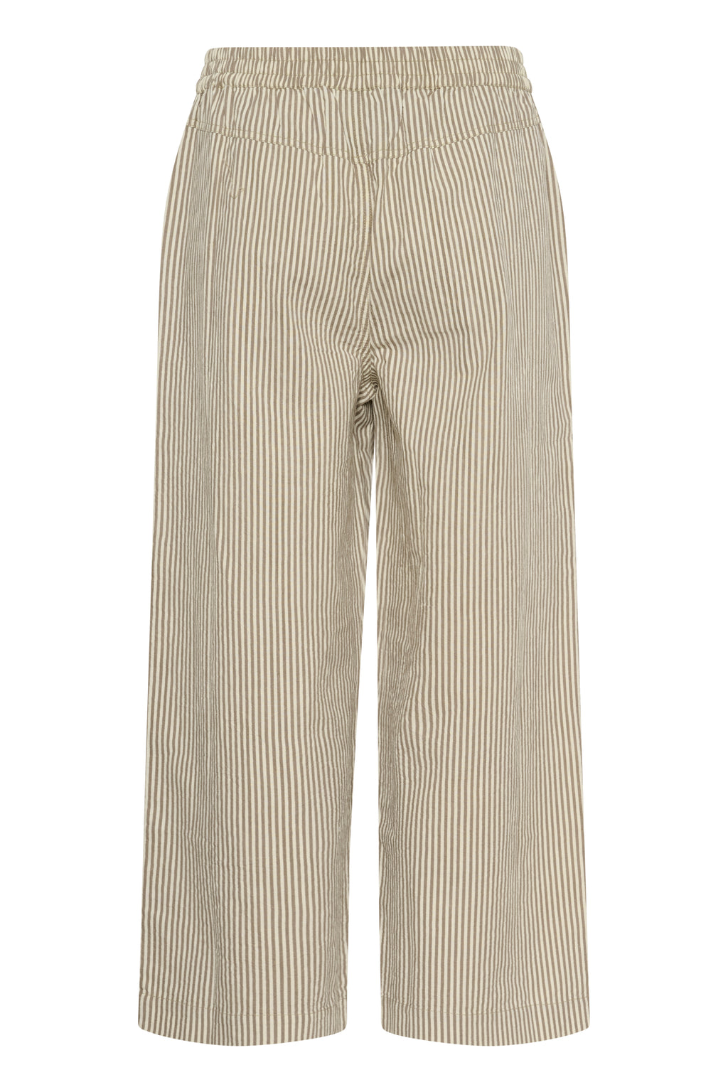 KAFFE Naya Culotte Bukser Stribet Brindle Turtledove Hvid Brun