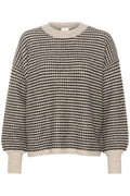 KAFFE Ellery Strik Pullover Grå Sort