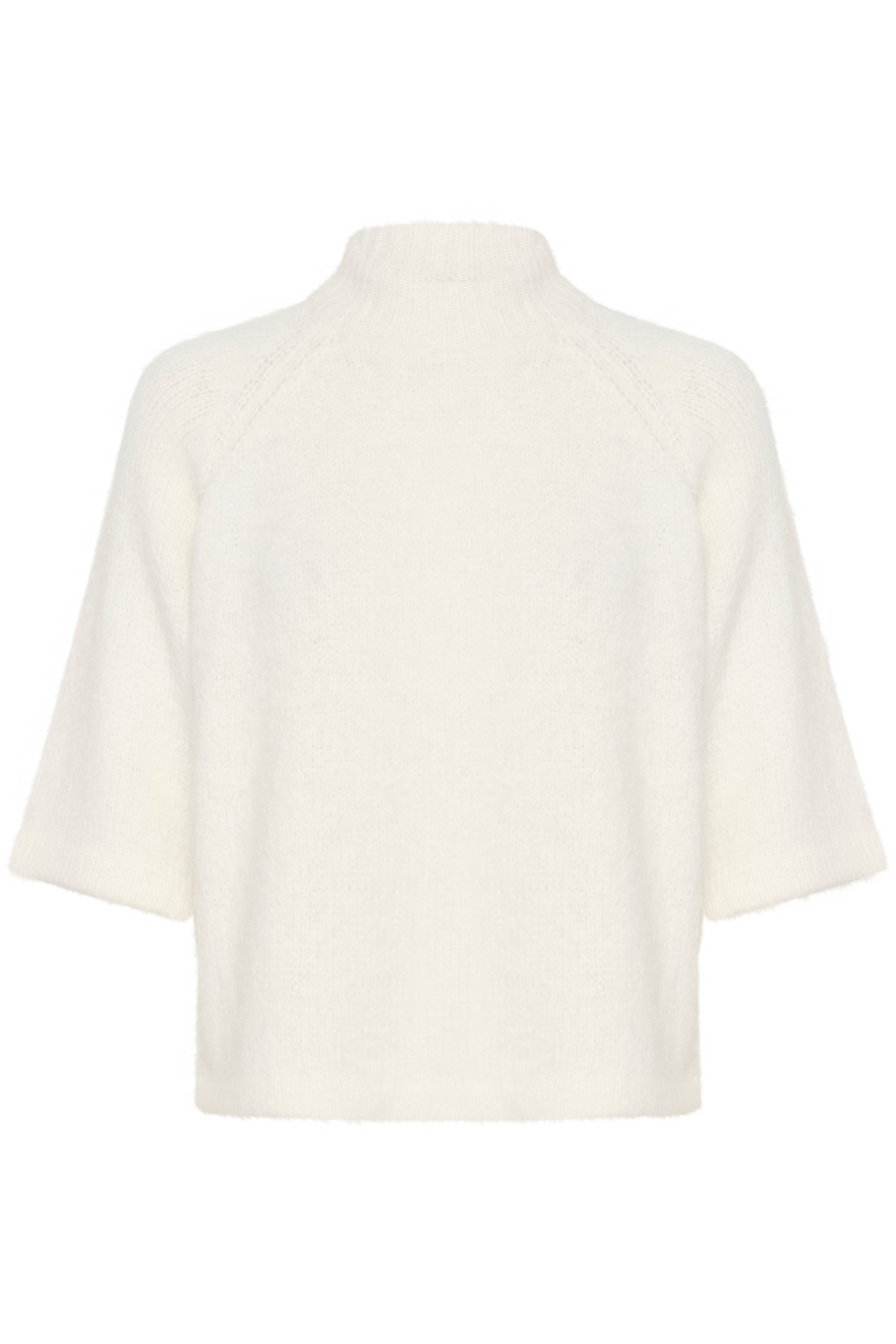 KAFFE Emilie Strik Pullover Chalk Hvid