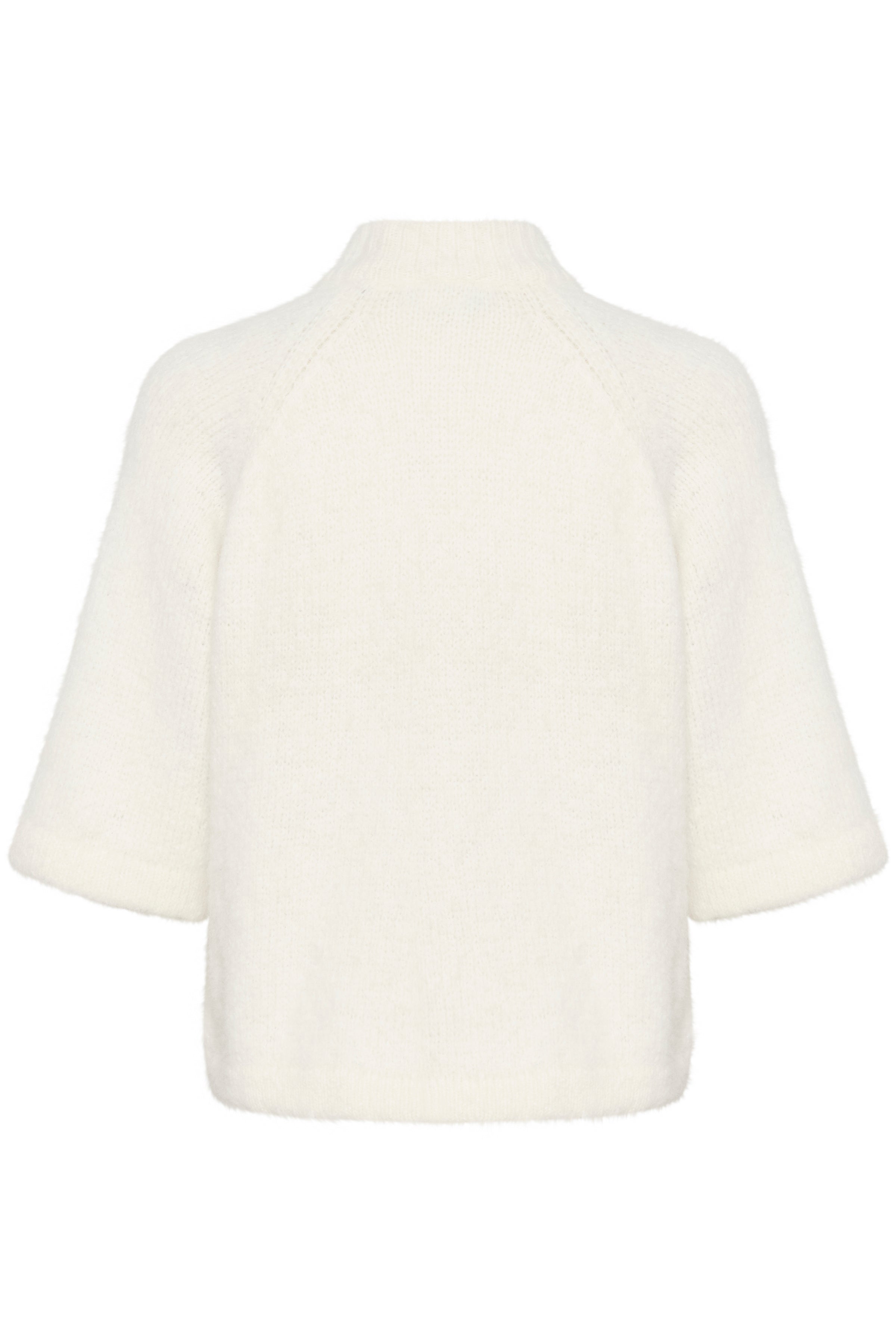 KAFFE Emilie Strik Pullover Chalk Hvid