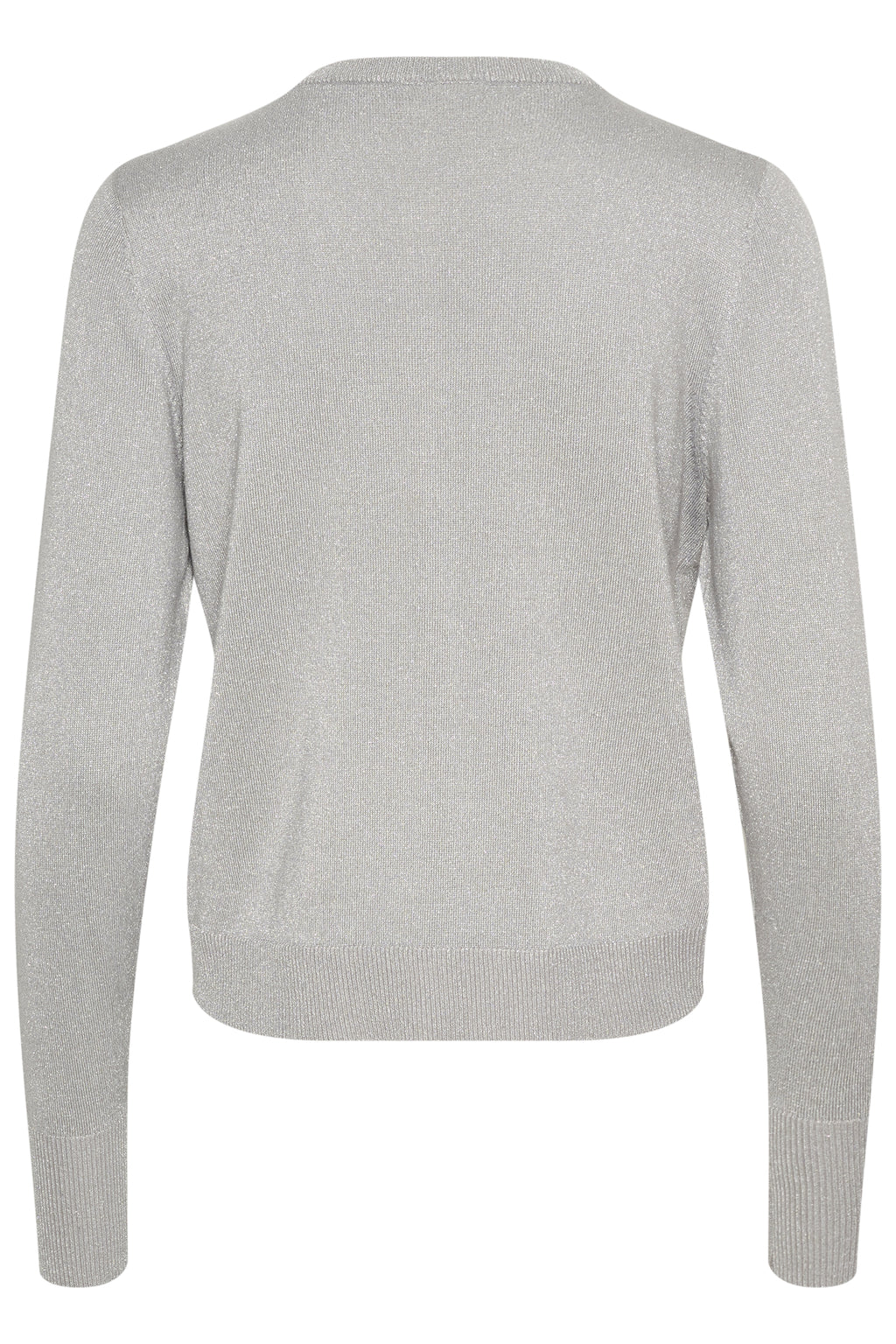 KAFFE Regina Cardigan Grå Silver Metallic