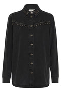 KAFFE Louisa Denim Skjorte Washed Sort