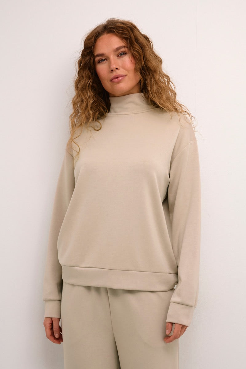 KAFFE Annika Sweatshirt Feather Grå