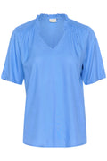 KAFFE Tina Solid Bluse Ultramarine Blå
