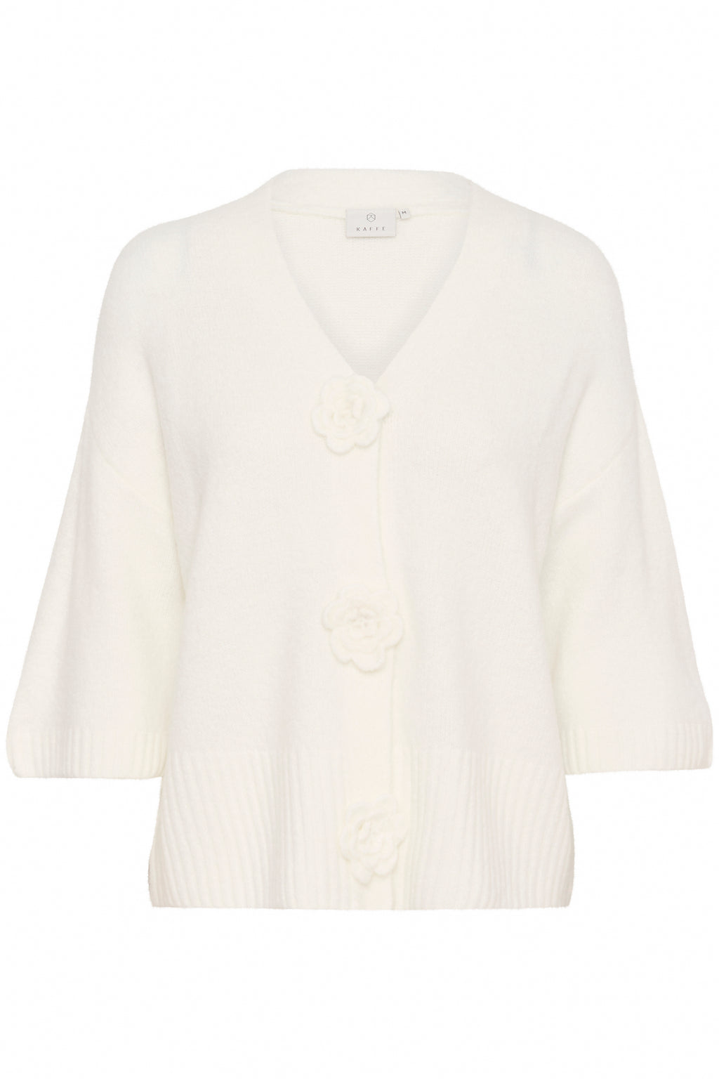 KAFFE Rosie Cardigan Chalk Hvid