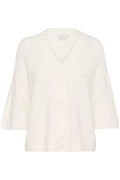 KAFFE Rosie Cardigan Chalk Hvid