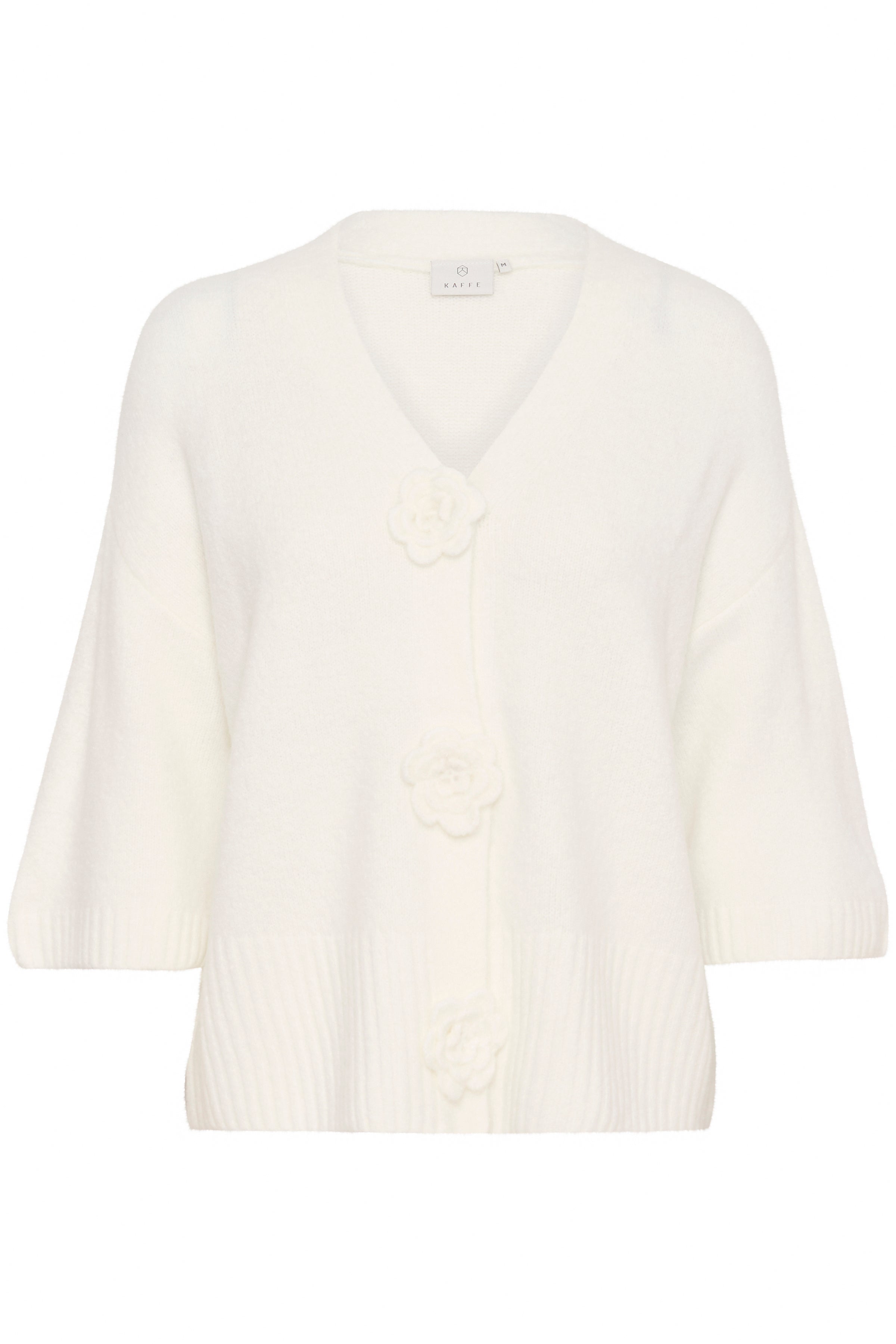 KAFFE Rosie Cardigan Chalk Hvid
