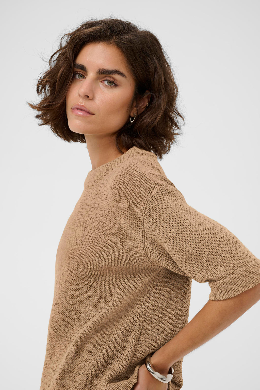 KAFFE Sevita Pullover Petrified Oak Brun