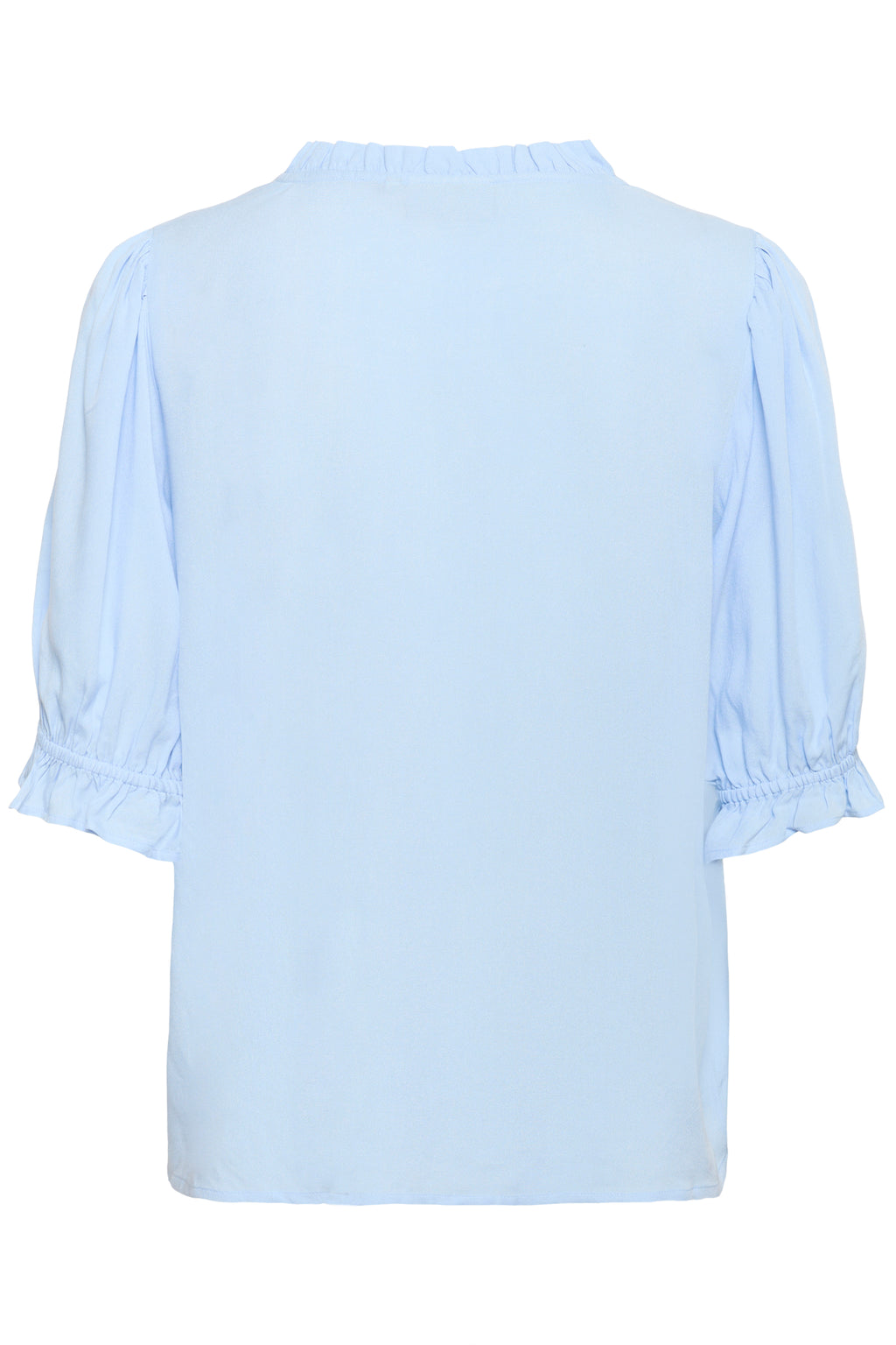 KAFFE Elly Solid Bluse Windsurfer Blå