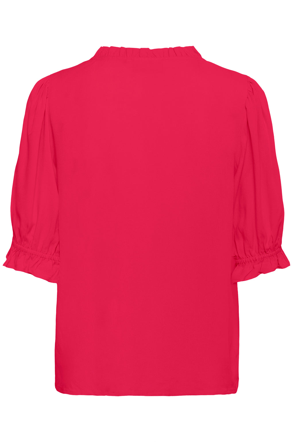 KAFFE Elly Solid Bluse Virtual Pink