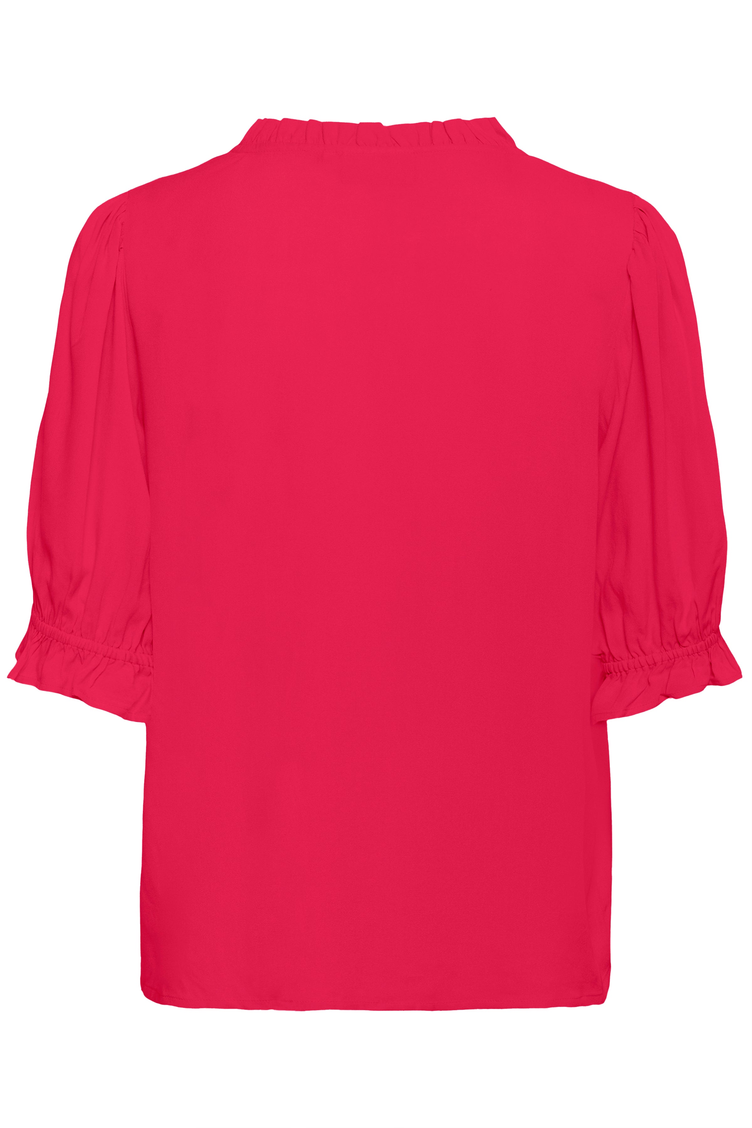 KAFFE Elly Solid Bluse Virtual Pink