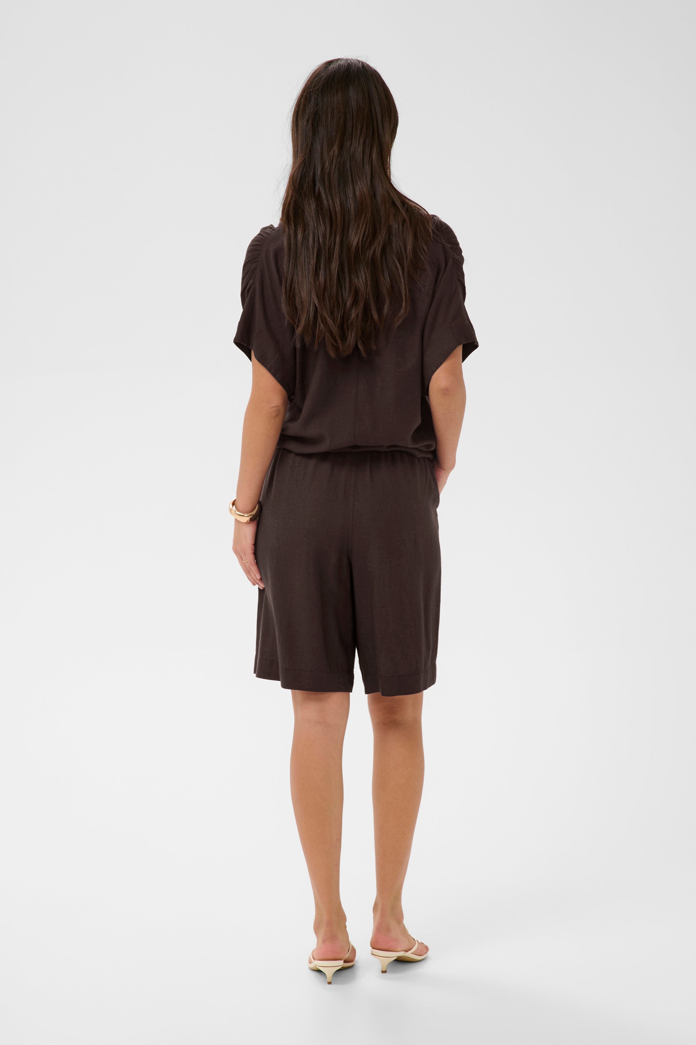 KAFFE Milia Shorts Coffee Sort