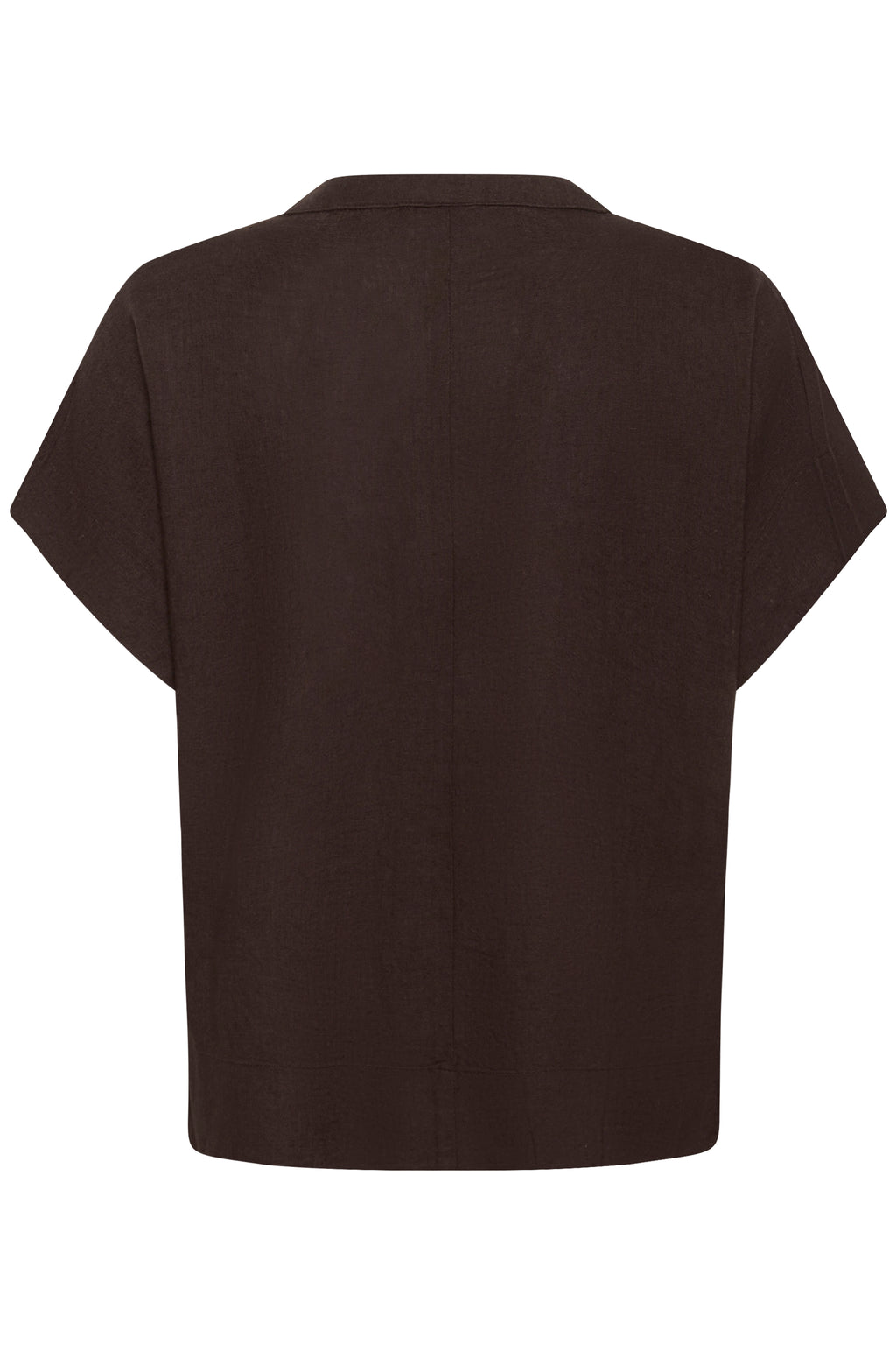 KAFFE Milia Wing Bluse Kortærmet Coffee Sort