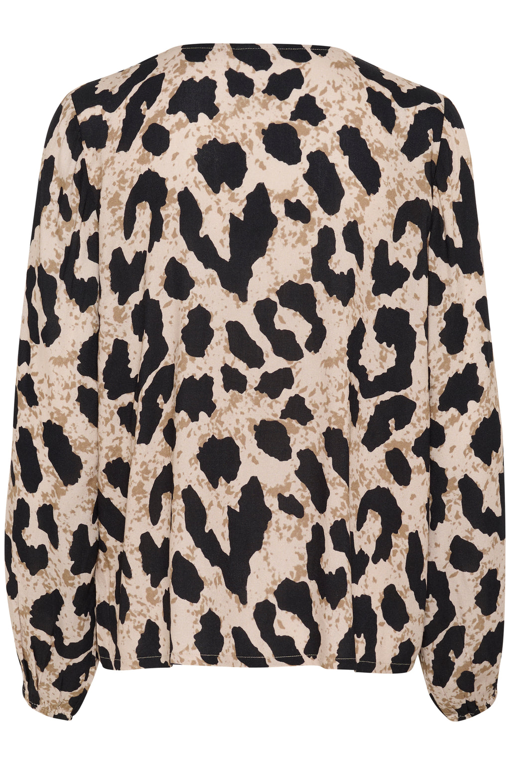 KAFFE Maira Bluse Large Animal Print Brun