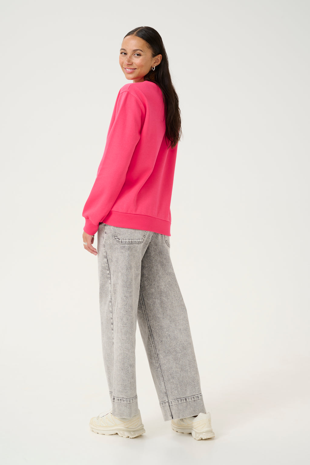 KAFFE Viola Sweatshirt Raspberry Pink